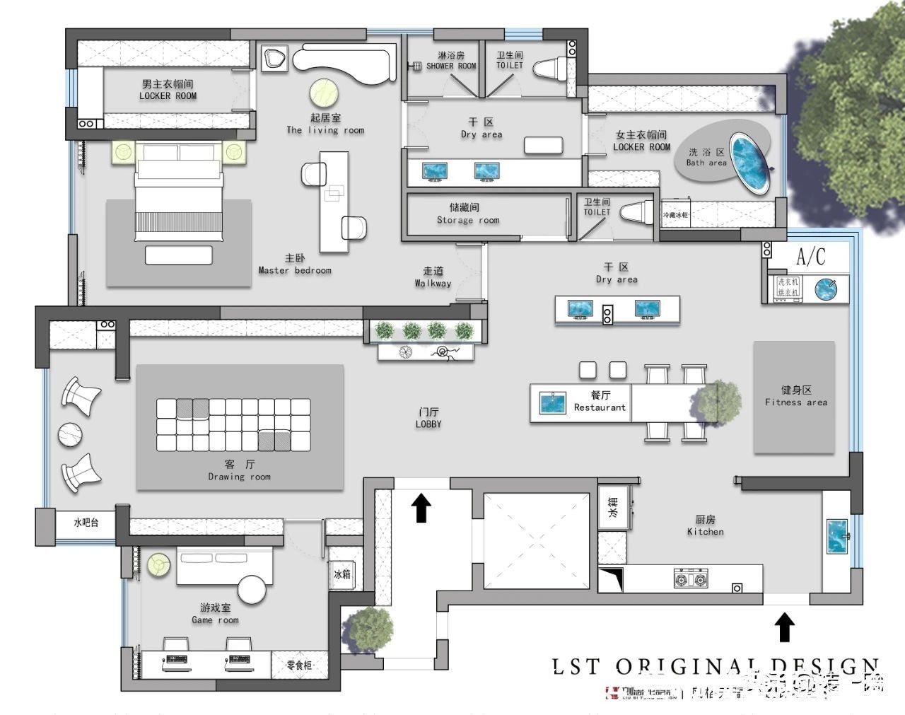 分区|刘思彤设计原创分享 御水澜湾197平户型深度解析