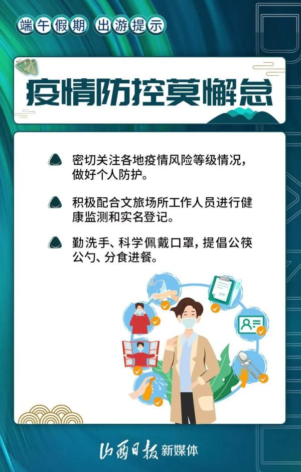 海报|海报丨疫情防控莫懈怠！端午假期出游提示