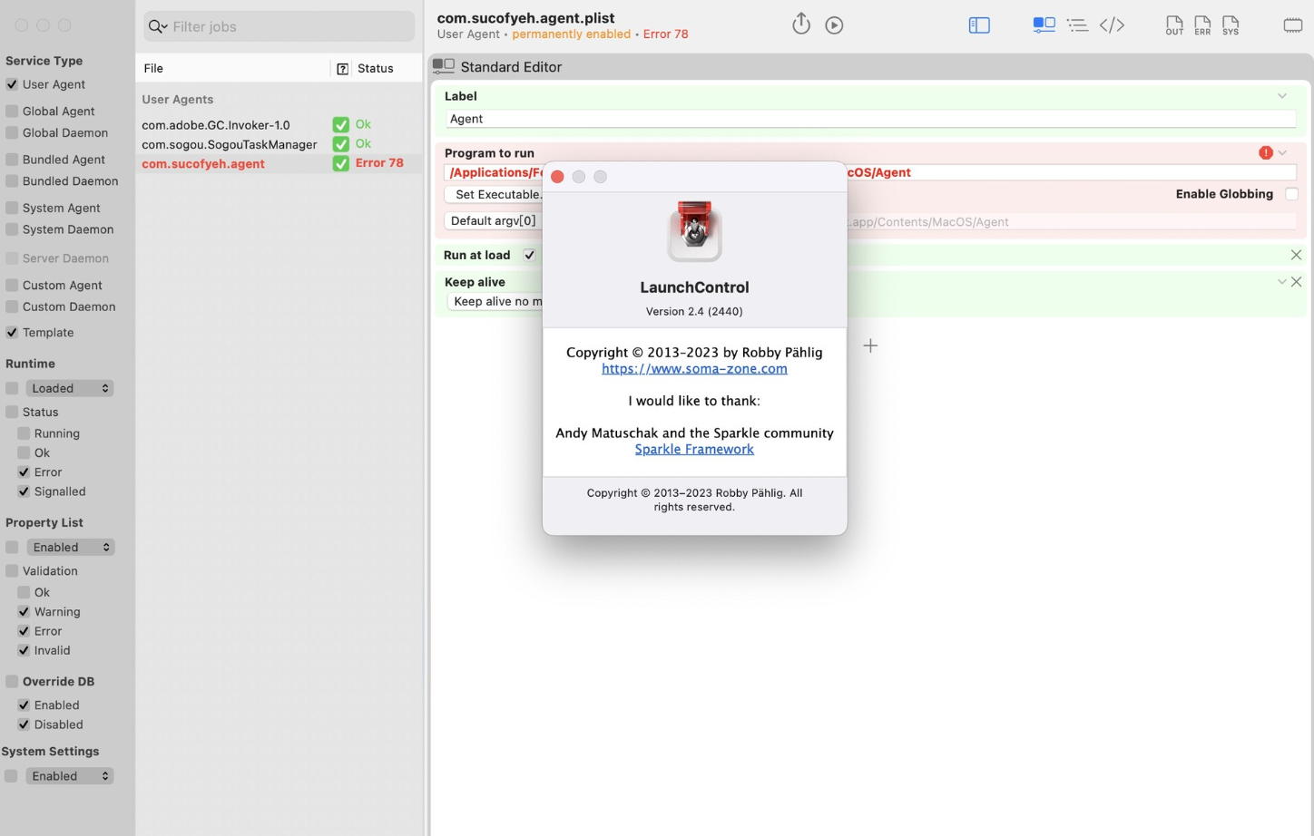 LaunchControl for Mac v2.4 后台服务进程管理-下载否