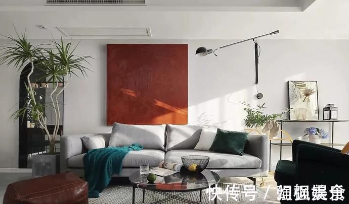 背景墙|107㎡现代轻奢风格装修,时尚精致演绎优雅品位
