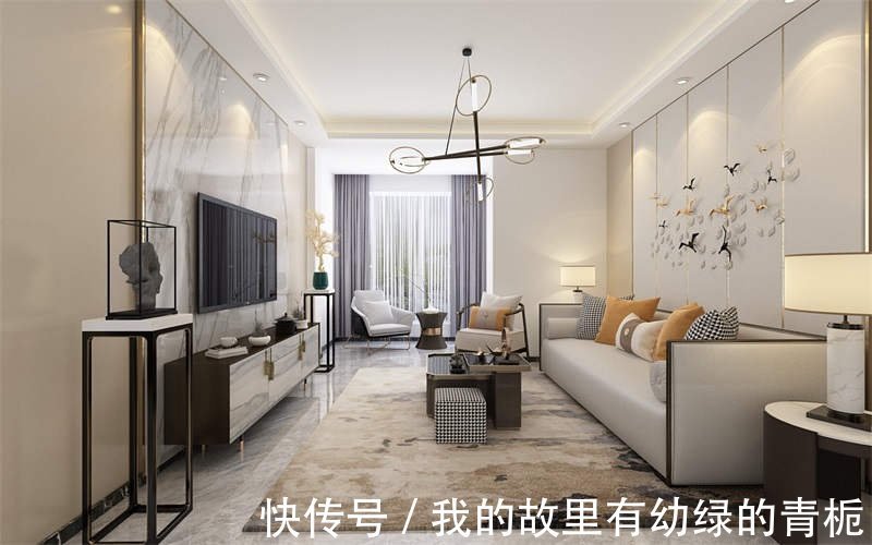 中式|128㎡三室两厅户型,传统中式与时尚现代的结合,提升生活品质