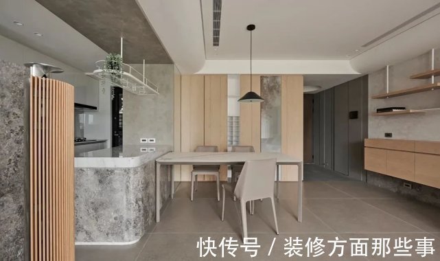 书房|116㎡现代三居室,拆掉次卧,半隔断电视墙隔出一个大书房