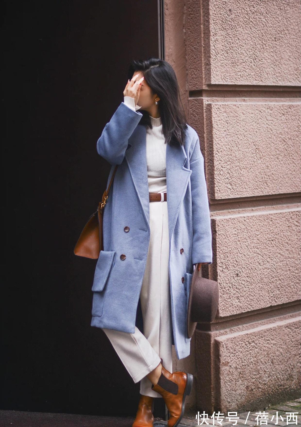 博主|冬季最流行的是“大衣”,跟三木穿4个高级款,搭配裤子裙子都美