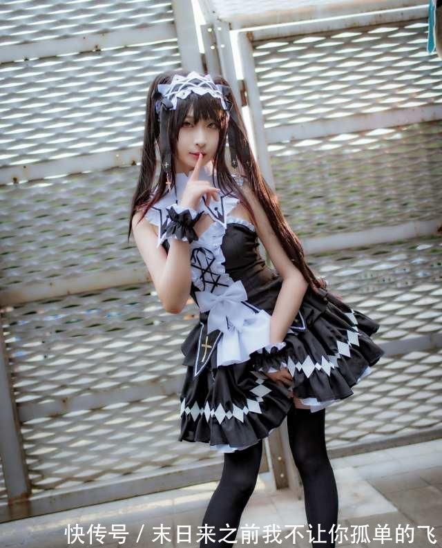 分身|时崎狂三的cosplay，配“黑丝”女仆装的狂三只让人想把她抱回家