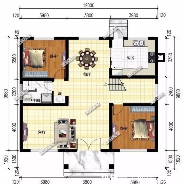 户型|简单实用的两层小别墅,许多人都在建,造价经济爸妈们都爱!