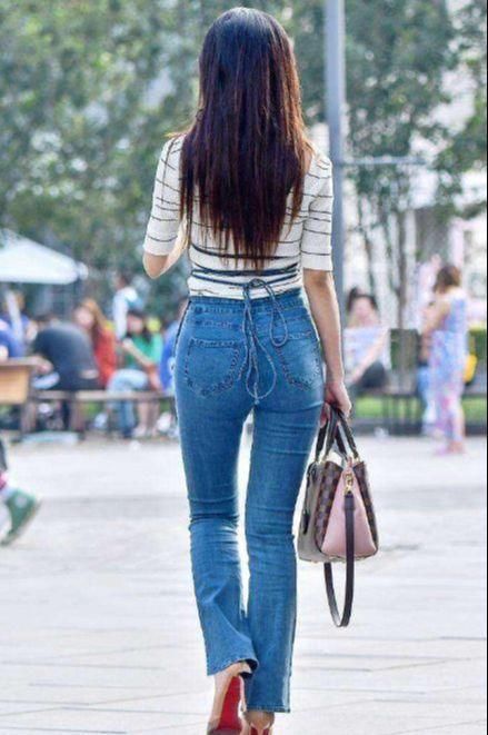 高腰|高腰紧身牛仔裤,穿出气质,穿出气场,真的太美啦!
