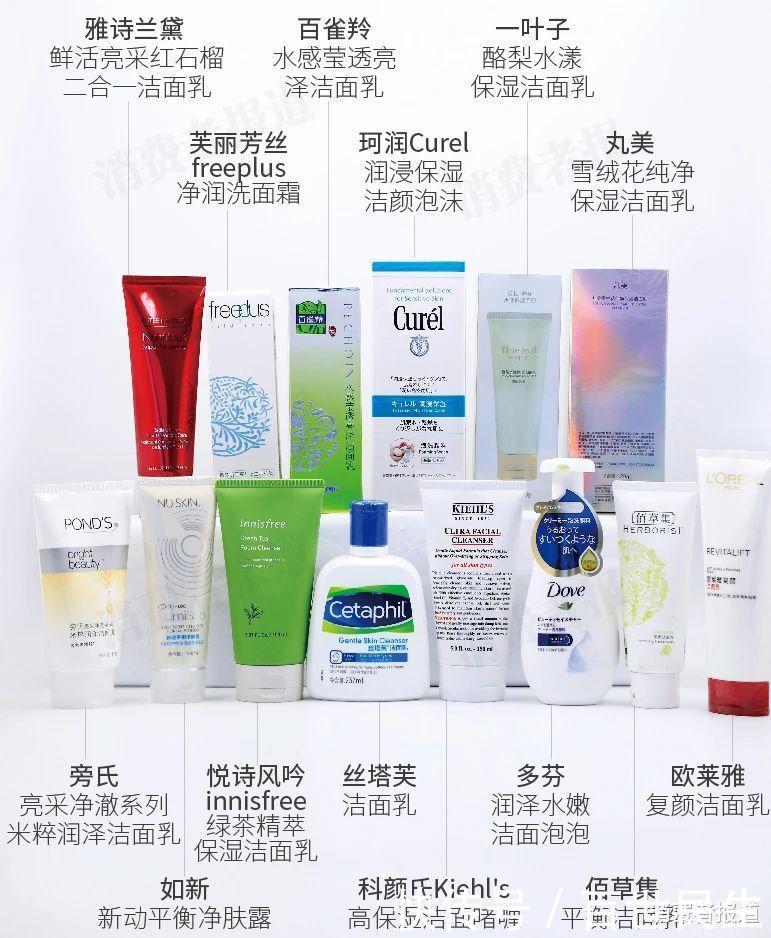14款洗面奶实测雅诗兰黛、丸美控油不行，百雀羚、佰草集清洁效果差