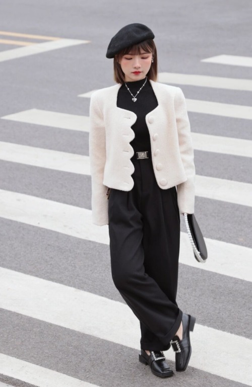 小蛮腰 冬天不要瞎打扮,学会“上短下长”的穿法才精致,拉升比例更显高