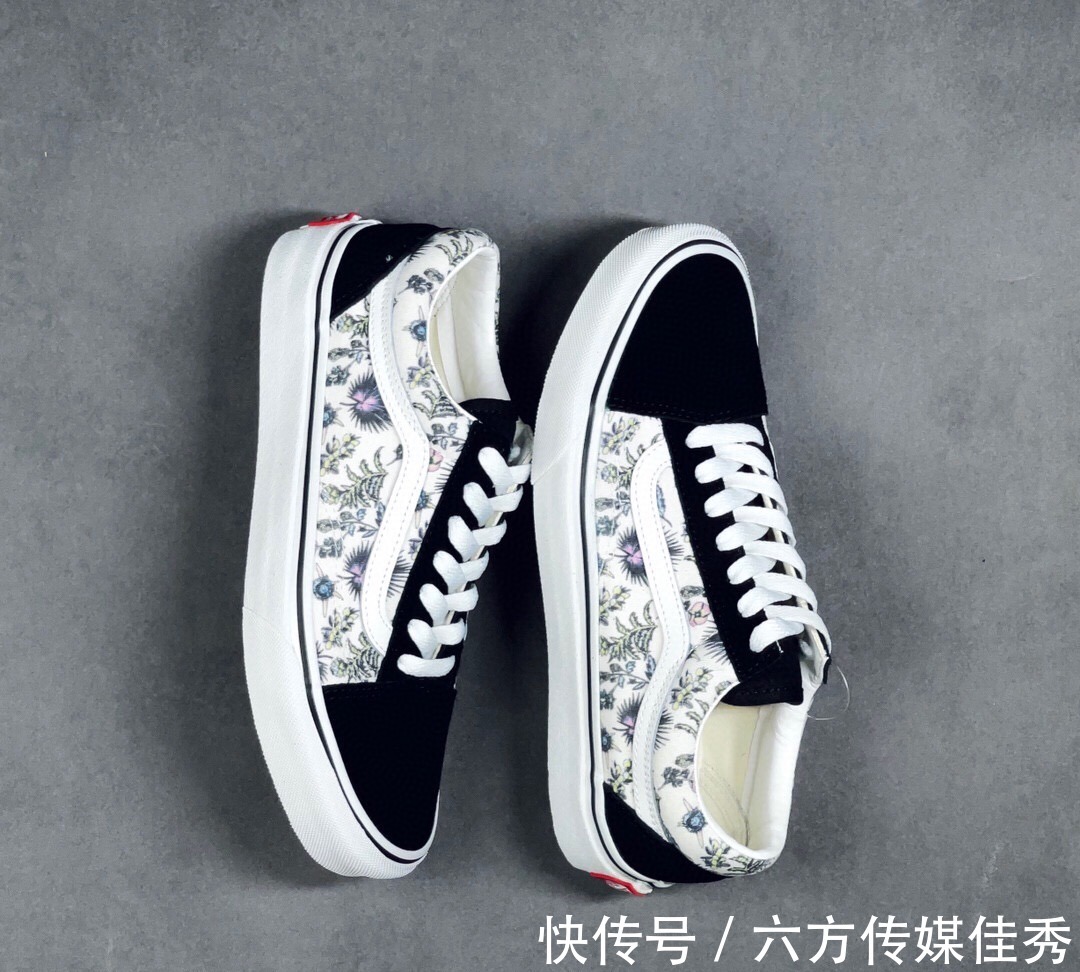old|Vans Old Skool 黑色彩绘 休闲低帮滑板鞋