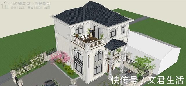 自建房|占地133平方三层农村自建房,7卧室1挑空客厅4卫1大露台欣赏美景