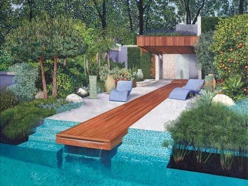 l她的画只用点,点了11年,点出了美到窒息的花园!