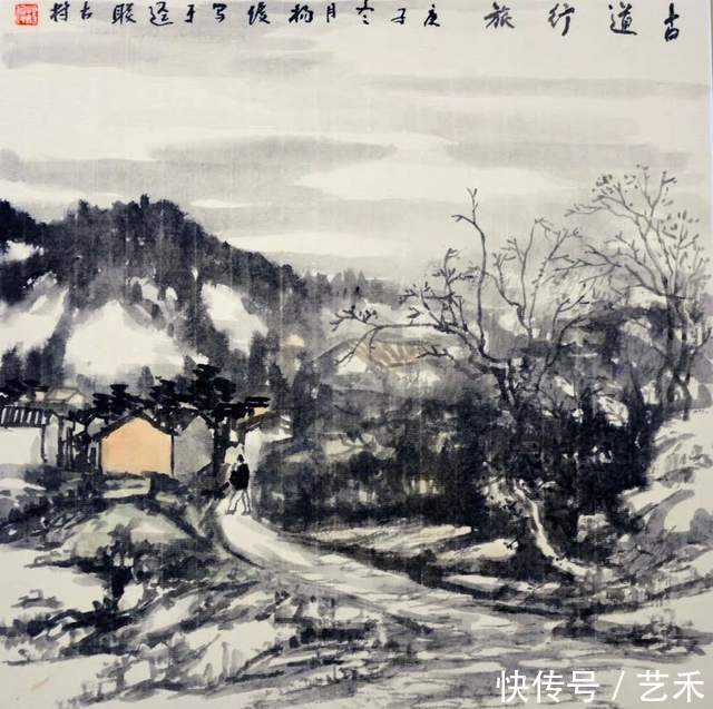 东莞市#画家杨俊——山水自然清雅，温婉柔情作品选