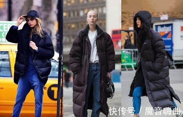 时髦感|羽绒服搭配牛仔裤,更能穿出时髦感