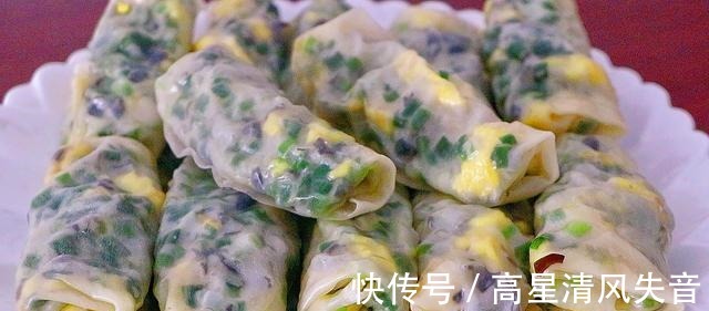 干面粉|4个鸡蛋1把韭菜，教你早餐新吃法，简单快速营养，比韭菜盒子还香！
