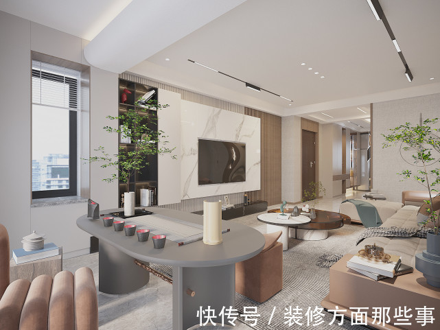 米色系|148㎡现代风,舒适与品质共存,尊重生活本身