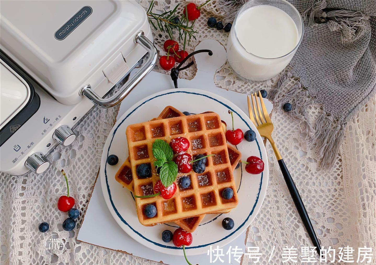 格子饼|这小饼外面18元，在家5元搞定，不揉面不发面，简单易做营养好吃