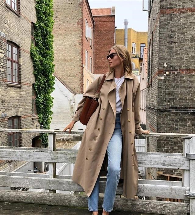 烟管裤 气温回升，及时get风衣的3种搭配法则，穿出时尚韵味！