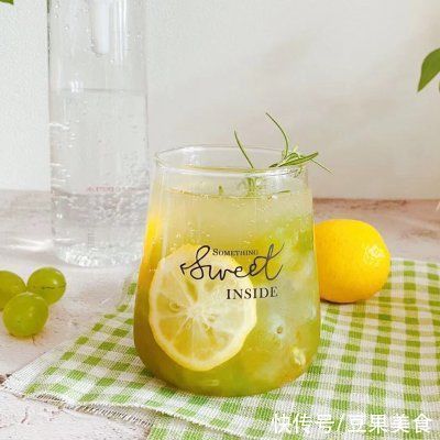 水杯|青葡萄气泡水｜初秋必喝的快乐水