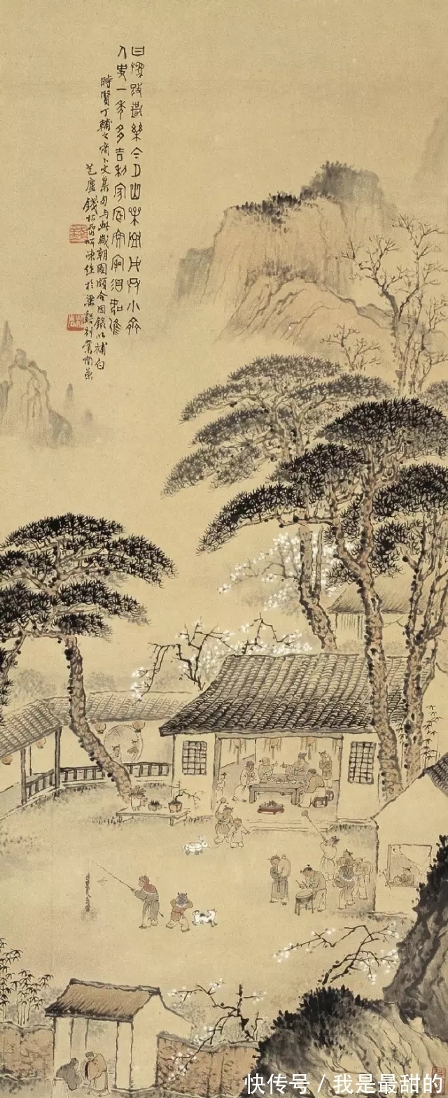 新国画@“新国画”以前他怎么画画?钱松嵒早期山水画