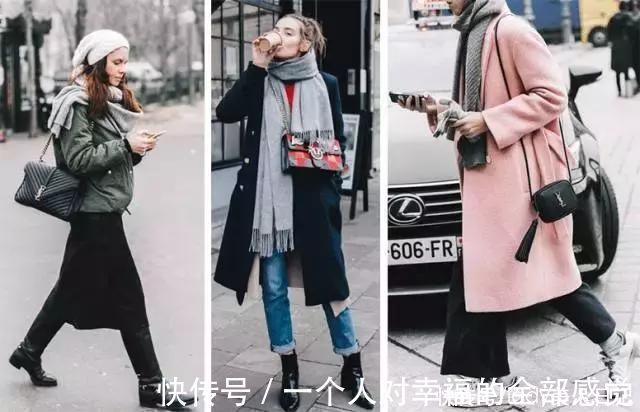 围巾 藏蓝色大衣配什么围巾?深沉的颜色就应该加一点柔情,驼色是真爱