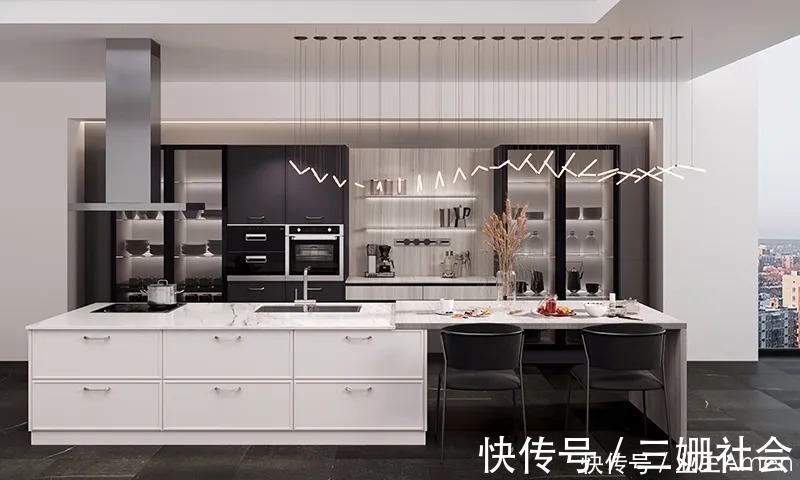 功能柜|不知道厨房空间如何设计,3套整体橱柜设计案例,柔美优雅