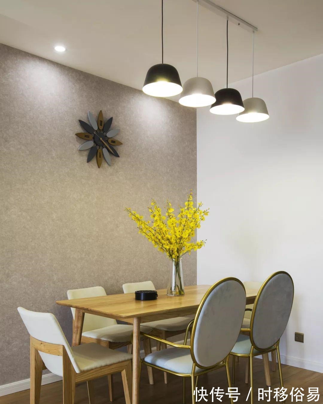 金边虎尾兰|105平简约的北欧风,橙色系很活力的装修,喜欢简单温馨的家