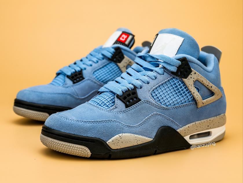 最新实物美照释出！全新 AJ4 “University Blue”即将登场！