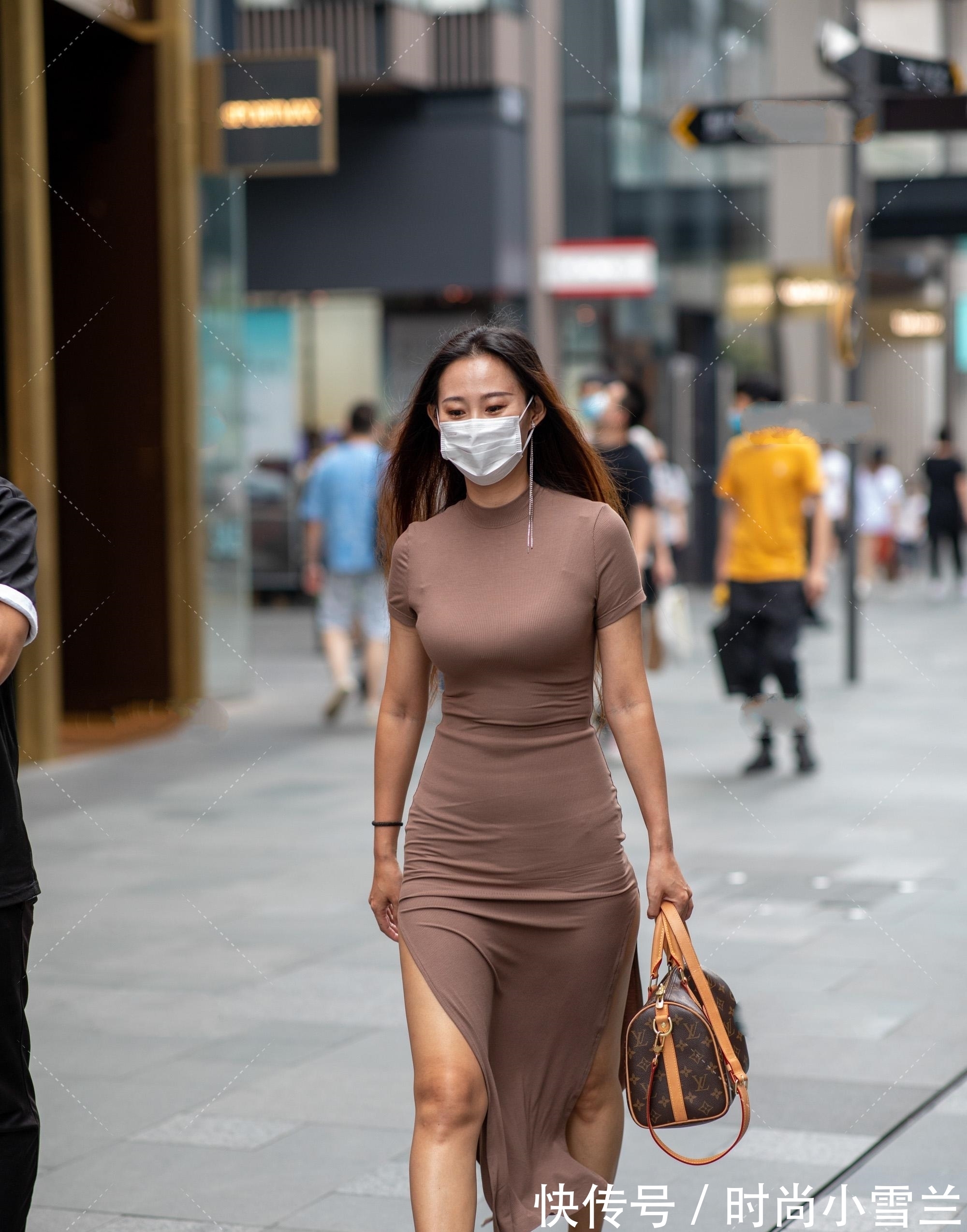 紧身长裙 双开叉高弹性紧身长裙,优雅大气女人味十足的成熟裙装