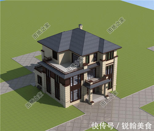 x2|农村15米乘14米的三层房屋,兼具颜值与实力,布局我给100分