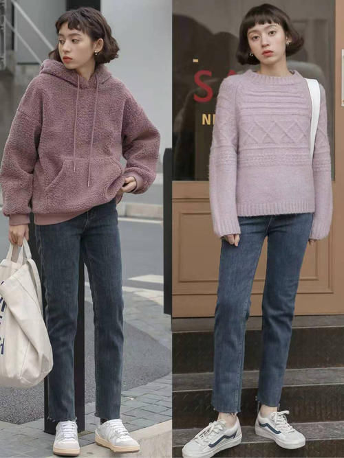 别再穿牛仔裤了,早春流行毛呢裤,兼顾时髦与温差