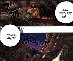 英文版|海贼王1040话细节伏笔,索隆跌落之处有贵人,索隆身世将揭示