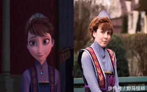 现实版|现实版冰雪女王，艾莎美貌遗传自妈妈，包子脸安娜笑起来也很甜！