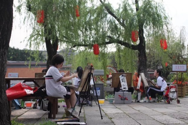 写生@"外师造化 中得心源" :20级象贤中学美术生沙湾古镇写生作品汇报展