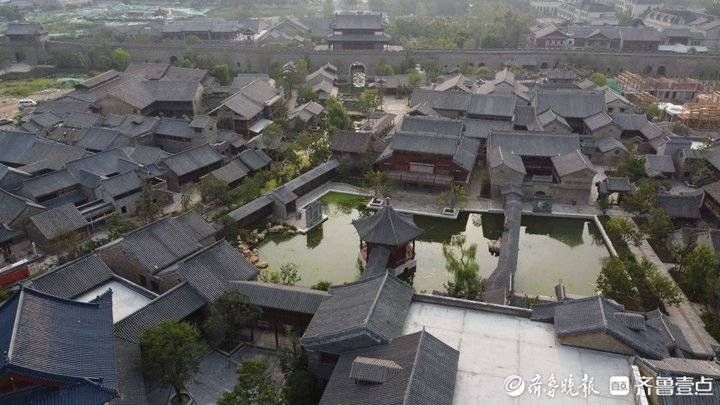 明水古城|航拍建设中的济南章丘明水古城，女词人李清照故乡变“老”了