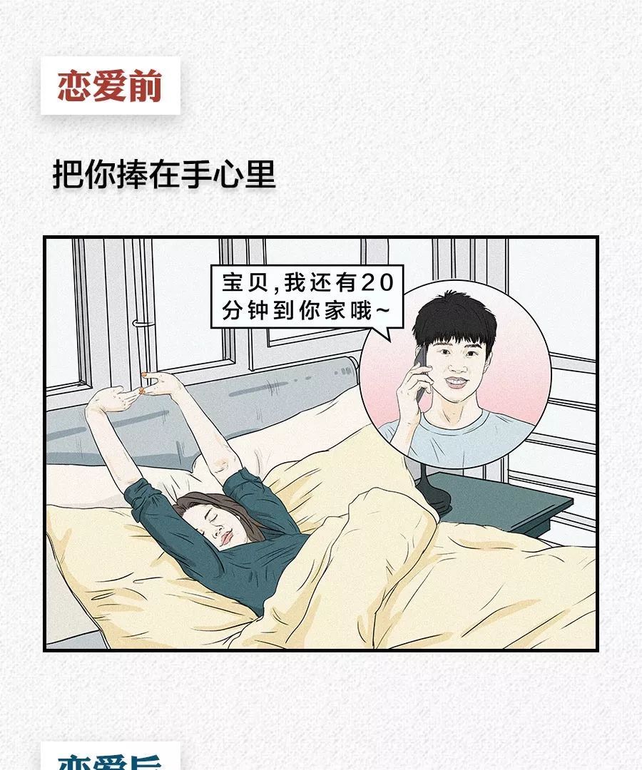 男人|漫画：恋爱后，男人还是膨胀了