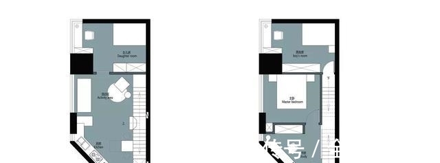 客厅|买不起学区房大房子,一家四口蜗居47平,设计师爆改成三室一厅