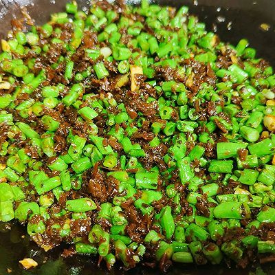 豆角|芽菜鸡蛋炒豆角