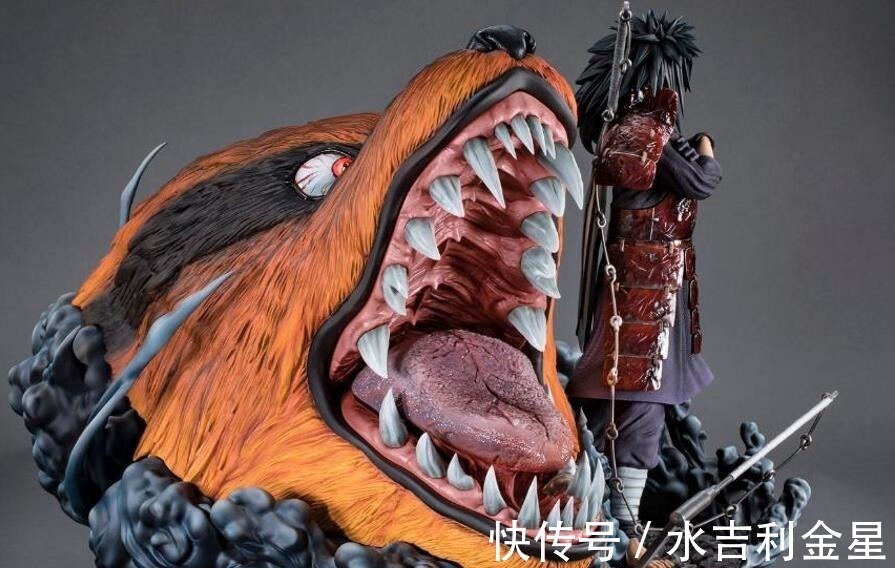 九尾斑|火影价值上万的九尾斑手办,斑爷在九尾面前像个陪衬