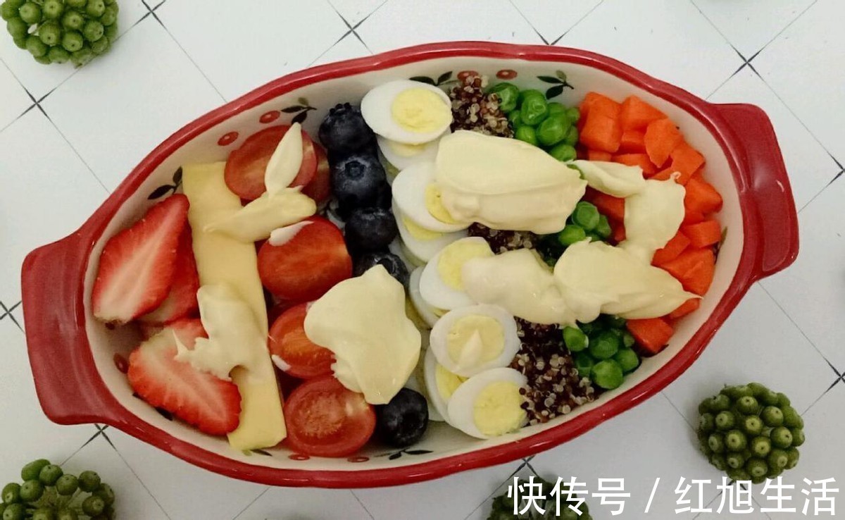 蓝莓|水果蔬菜一起拌,加入低热量主食,减肥瘦身的好选择