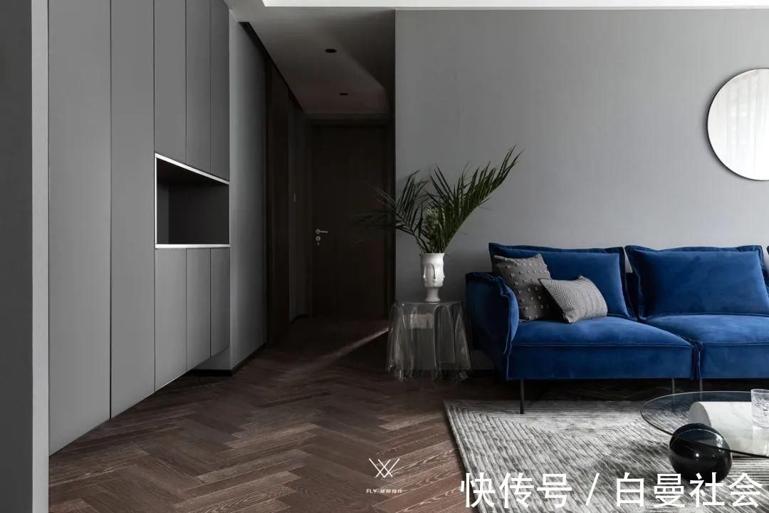 灰色调|120㎡现代极简风,安静华丽的高级,优雅端庄好大气