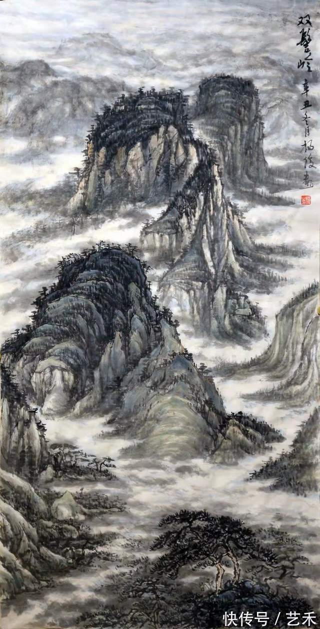 东莞市#画家杨俊——山水自然清雅,温婉柔情作品选