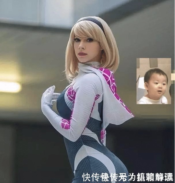 COS|小姐姐COS“蜘蛛侠”,摘下头套后颜值无可挑剔,还撞脸泰勒