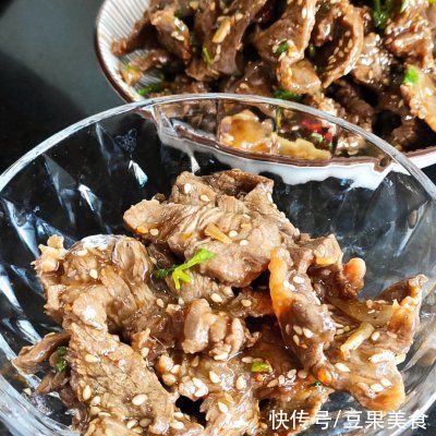 凉拌香辣牛肉|这道凉拌香辣牛肉，汤汁都要舔干净