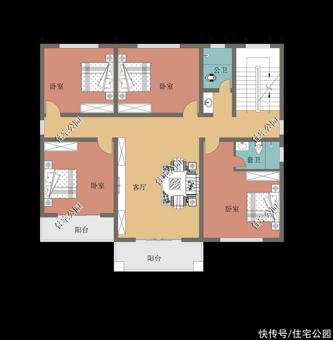 砖混|推荐10套坡屋顶的二层欧式别墅，最低造价仅20万，实用又便宜