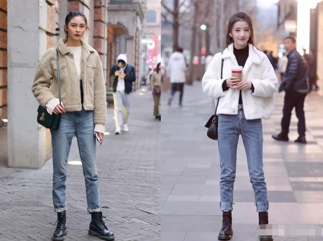 百搭 一双鞋子过一冬,马丁靴的功劳真大,显脚小还百搭,省心还省钱