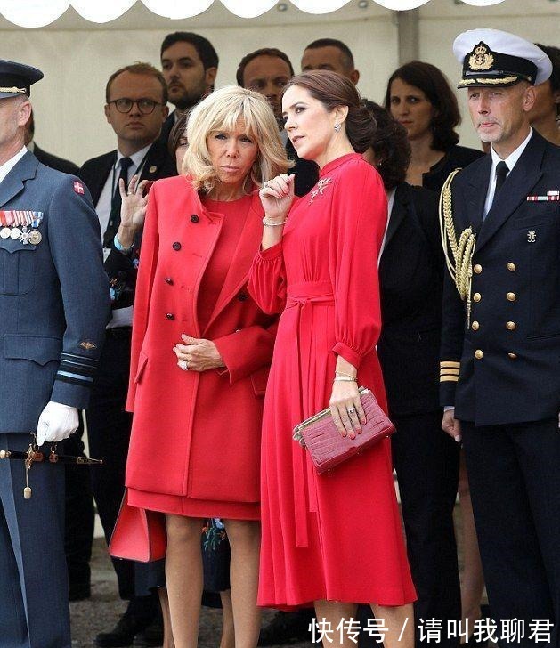 高跟鞋|布丽吉特穿中国红真耀眼!配上月花4万的发型绝了,丹麦王妃都输!