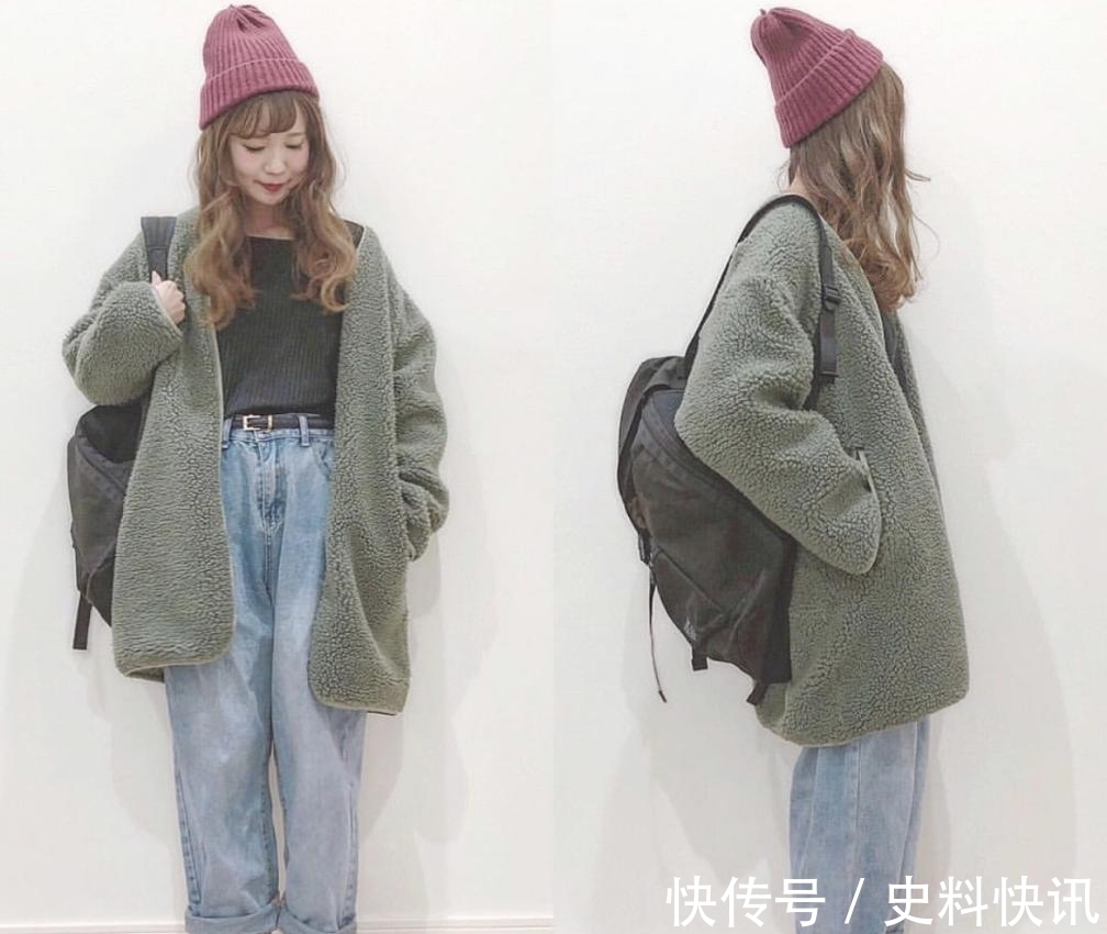 羊羔毛|谁说过年一定要穿红色？小个子女生过年这样穿，比红色更耐看