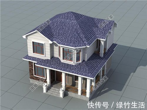 小户型|农村9乘9米左右的二层建房图,占地小巧,来年住进去的就是你