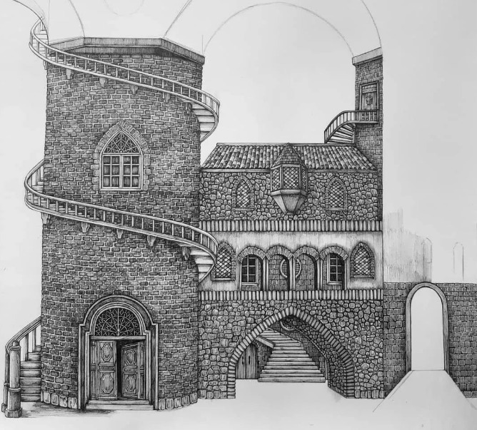 olivia@全球最“抠”美女画家,用一支2元针管笔惊艳世界