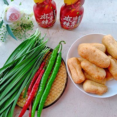 麻辣韭香油豆腐